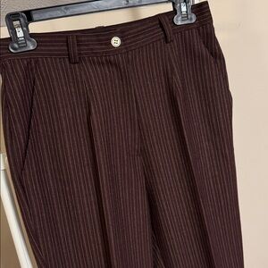 Gilmar  wool blend brown striped trousers size 42